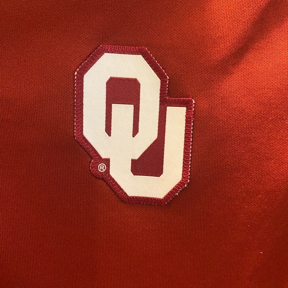 Nike Red Dri-FIT OU polo shirt size small - Picture 5 of 6